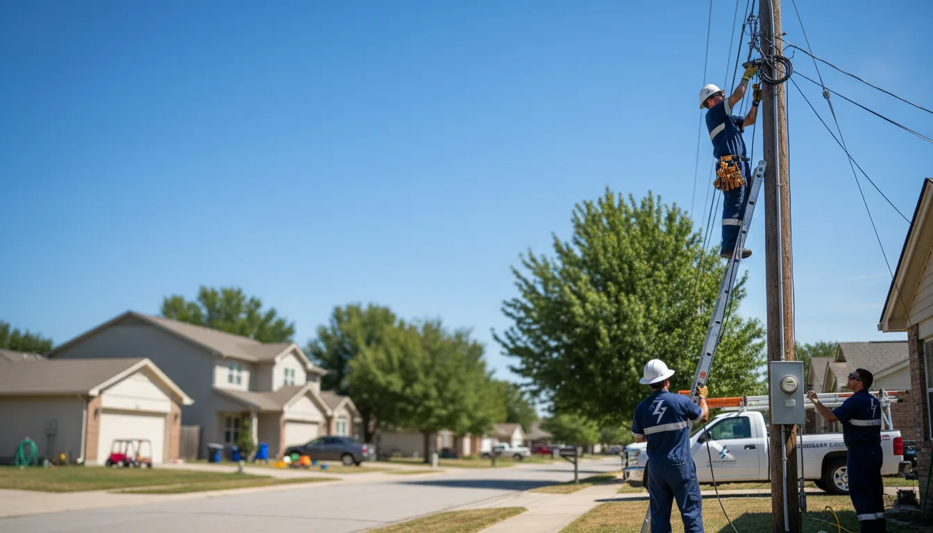 Residential electrician providing installation services in Dawson, GA